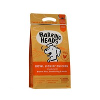 Barking Heads Dog Adult Bowl Lickin' Chicken / Сухой корм Баркинг Хэдс для взрослых собак с Чувствительным пищеварением 'До последнего кусочка' Курица рис 