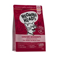 Meowing Heads Senior 7+ Senior Moments / Сухой корм Меовинг Хэдс для кошек старше 7 лет 'Мудрые года' Лосось яйцо