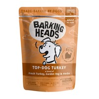 Barking Heads Dog Top Dog Turkey / Паучи Баркинг Хэдс для собак 'Бесподобная индейка' (цена за упаковку)