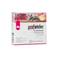 Bayer Профендер / Капли на холку от Гельминтов для кошек весом 5-8 кг 