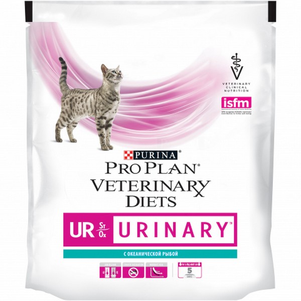 Purina Pro Plan Veterinary Diets UR Urinary Ocean Fish / Лечебный корм Пурина Про План Ветеринарная Диета для кошек Уринари Мочекаменная болезнь Океаническая рыба