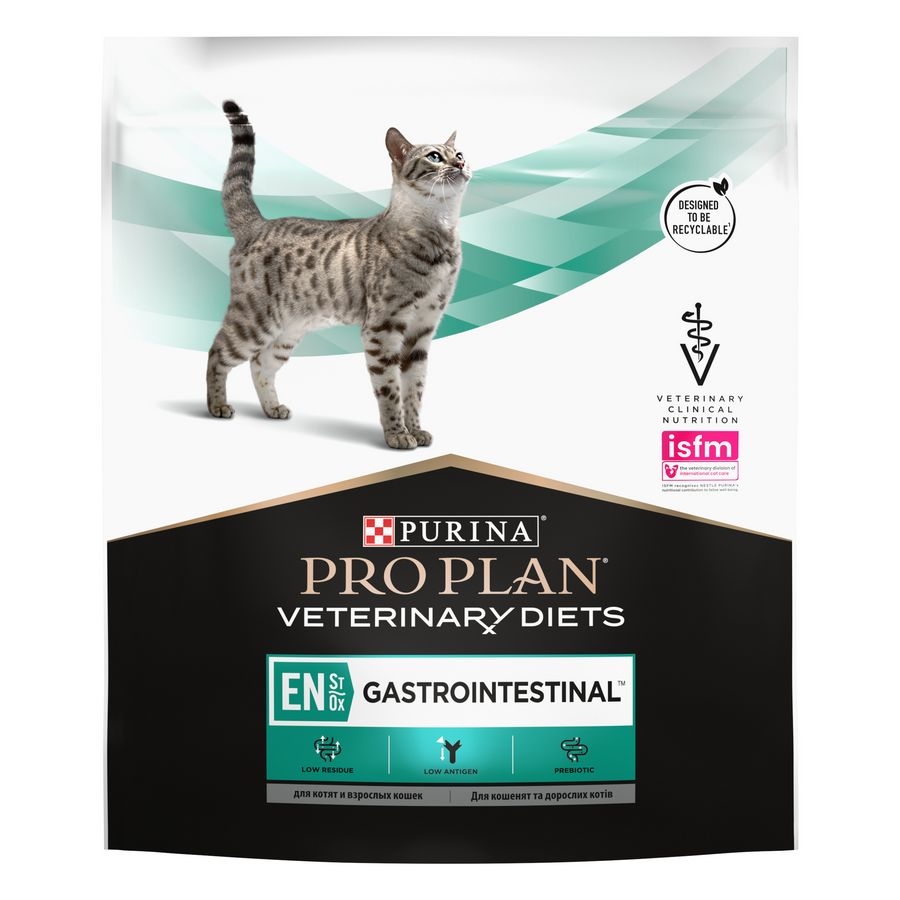 Purina Pro Plan Veterinary Diets EN Gastrointestinal / Лечебный корм Пурина Про План Ветеринарная Диета для кошек Гастроинтестинал Заболевание ЖКТ (нарушение пищеварения)