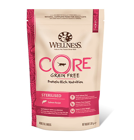 Wellness Core Cat Sterilised Grain free Salmon / Сухой Беззерновой корм Велнес Кор для Стерилизованных кошек и котов Лосось