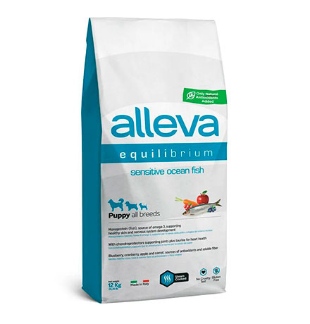 Alleva Puppy Equilibrium All Breeds Sensitive Lamb / Сухой корм Аллева для Щенков Всех пород Ягненок