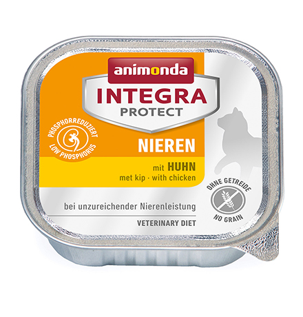 Animonda Integra Protect Renal / Ветеринарный влажный корм (консервы) Анимонда для взрослых кошек при хронической Почечной недостаточности Курица (цена за упаковку)