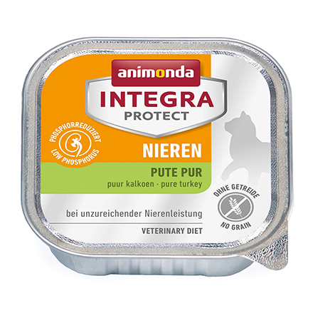 Animonda Integra Protect Renal / Ветеринарный влажный корм (консервы) Анимонда для взрослых кошек при хронической Почечной недостаточности Индейка (цена за упаковку)