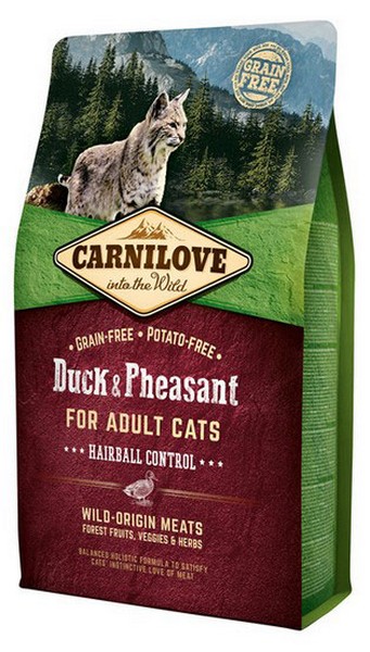 Brit Carnilove Adult Hairball Control Duck & Pheasant / Сухой корм Брит Карнилав для взрослых кошек Утка и Фазан