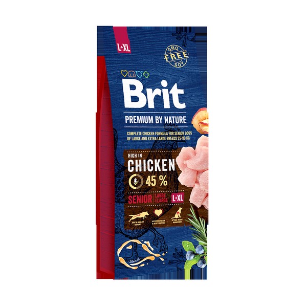 Brit Premium by Nature Senior L + XL / Сухой корм Брит Премиум для Пожилых собак Крупных и Гигантских пород