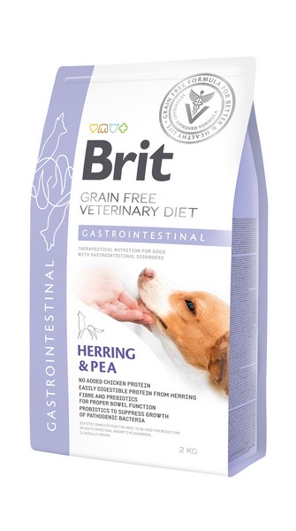 Brit Veterinary Diet Grain Free Gastrointestinal / Ветеринарный сухой Беззерновой корм Брит для собак при острых и хронических Гастроэнтеритах