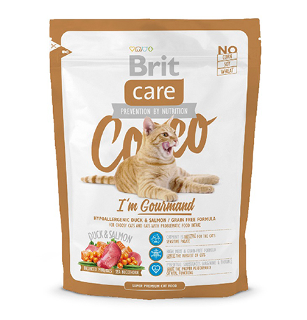 Brit Care Cocco Gourmand / Сухой корм Брит Беззерновой для кошек Гурманов