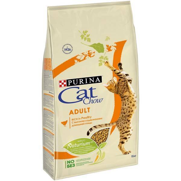 Purina Cat Chow Adult Poultry / Сухой корм Пурина Кэт Чау для взрослых кошек Домашняя птица