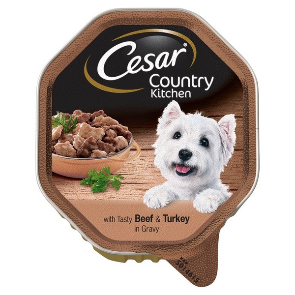 Cesar Country Kitchen / Консервы Цезарь для собак Рагу Говядина & Индейка в соусе (цена за упаковку)