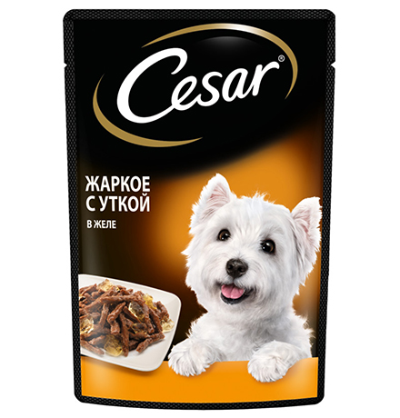 Cesar / Паучи Цезарь для собак Жаркое с уткой (цена за упаковку)