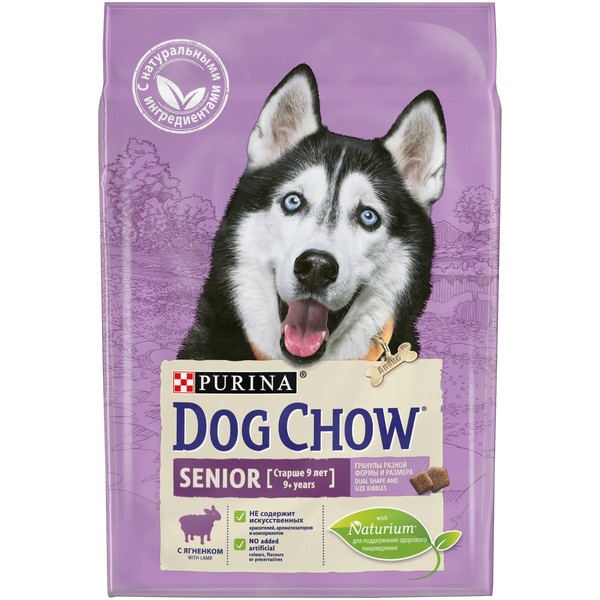 Purina Dog Chow Senior 9+ Lamb / Сухой корм Пурина Дог Чау для Пожилых собак старше 9 лет Ягненок