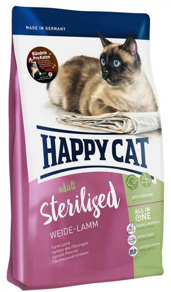 Happy Cat Adult Sterilised Weide Lamm / Сухой корм Хэппи Кэт для Стерилизованных кошек Ягненок