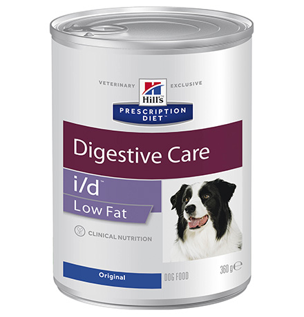 Hills Dog Prescription Diet Canine i/d Low Fat / Лечебные консервы Хиллс для собак с расстройством ЖКТ Низкокалорийный (цена за упаковку)