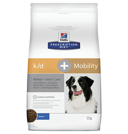 Hills Prescription Diet Canine k/d + Mobility / Лечебный корм Хиллс k/d для собак Заболевание почек + Суставы