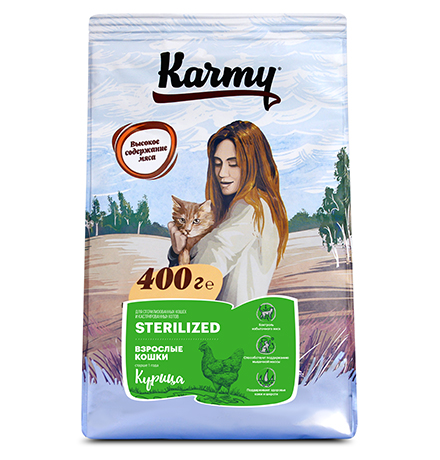 Karmy Sterilized Курица / Сухой корм Карми для Стерилизованных кошек Курица