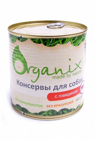 Organix Консервы для собак c Говядиной (цена за упаковку)