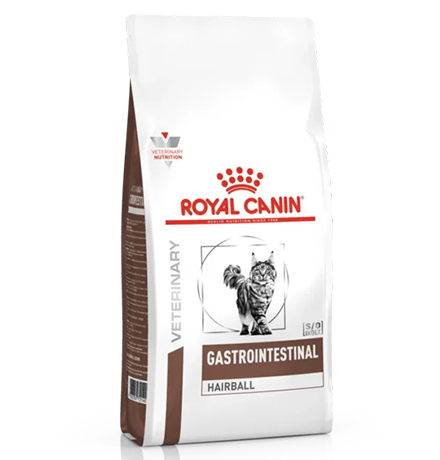 Royal Canin Gastrointestinal Hairball / Ветеринарный сухой корм Роял Канин Гастроинтестинал Хэйрбол для кошек Нарушения пищеварения Вывод волосяных комочков