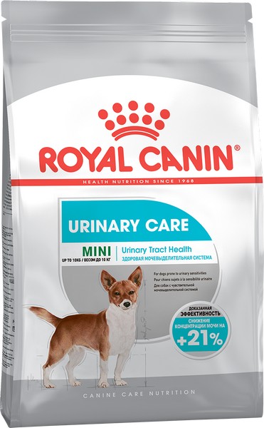 Royal Canin Mini Urinary Care / Сухой корм Роял Канин Мини Уринари Кэа для собак Мелких пород весом до 10 кг с Чувствительной Мочевыделительной системой