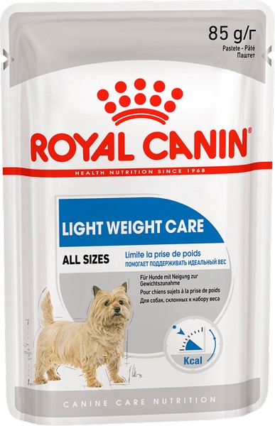 Royal Canin Light Weight Care / Влажный корм (паштет) Роял Канин Лайт Вейт Кэа для собак всех размеров Низкокалорийный (цена за упаковку)