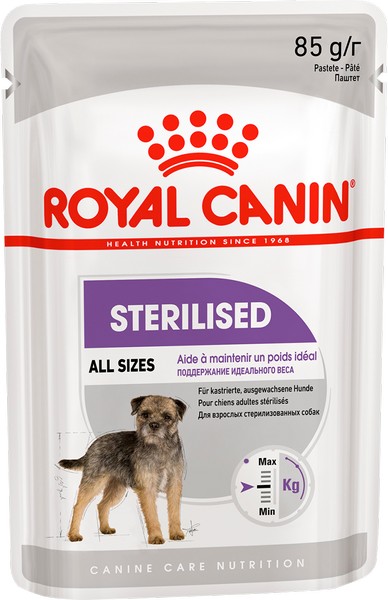 Royal Canin Adult Sterilised / Влажный корм (паштет) Роял Канин Стерилайзд для взрослых Стерилизованных собак всех размеров (цена за упаковку)