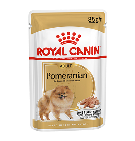 Royal Canin Breed dog Pomeranian Adult Паучи / Влажный корм (паштет) Роял Канин для собак породы Померанский Шпиц (цена за упаковку)