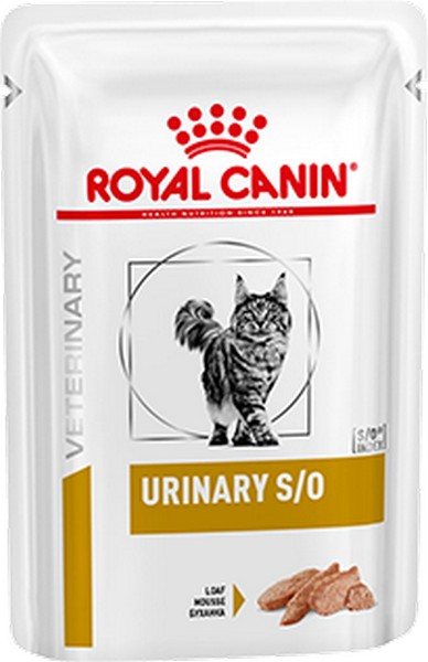 Royal Canin Urinary S/O / Ветеринарный влажный корм (Паштет) Роял Канин Уринари для кошек при заболеваниях дистального отдела мочевыделительной системы (цена за упаковку)