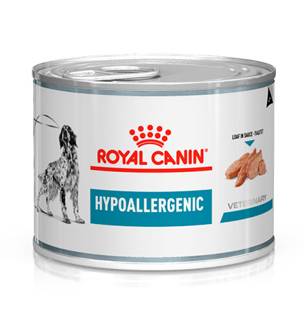 Royal Canin Hypoallergenic Canine / Ветеринарный влажный корм (Консервы) Роял Канин Гипоаллергенный для собак с Пищевой аллергей и непереносимостью (Цена за упаковку)