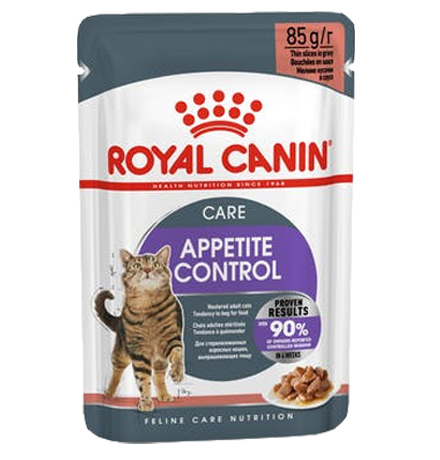 Royal Canin Appetite Control Care Feline Gravy / Влажный корм (Консервы-Паучи) Роял Канин Аппетайт Контрол Кэа для взрослых кошек Контроль аппетита в Соусе (цена за упаковку)