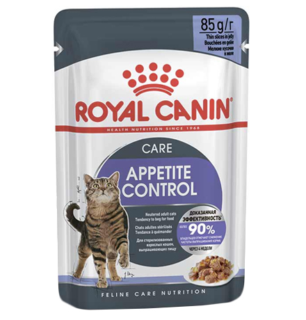 Royal Canin Appetite Control Care Feline Jelly / Влажный корм (Консервы-Паучи) Роял Канин Аппетайт Контрол Кэа для взрослых кошек Контроль аппетита в Желе (цена за упаковку)