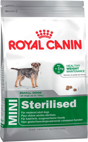 Royal Canin Mini Adult Sterilised / Сухой корм Роял Канин Мини Эдалт Стерилайзд для взрослых Стерилизованных собак Мелких пород в возрасте от 10 месяцев до 8 лет со склонностью к Избыточному весу