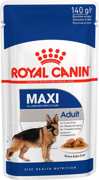Royal Canin Maxi Adult / Влажный корм (Паучи) Роял Канин Макси Эдалт для Взрослых собак Крупных пород в возрасте от 15 месяцев до 5 лет (Цена за упаковку)