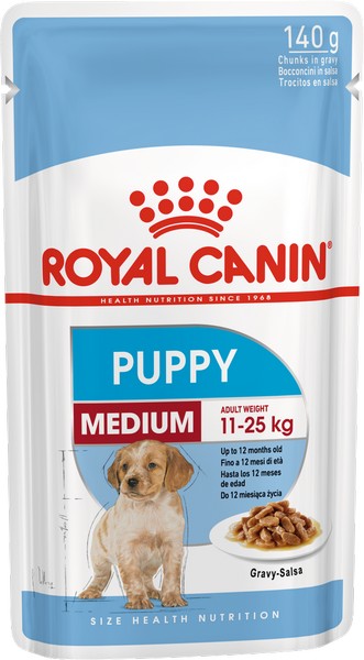 Royal Canin Medium Puppy / Влажный корм (Паучи) Роял Канин Медиум Паппи для Щенков Средних пород в возрасте от 2 до 12 месяцев (Цена за упаковку)