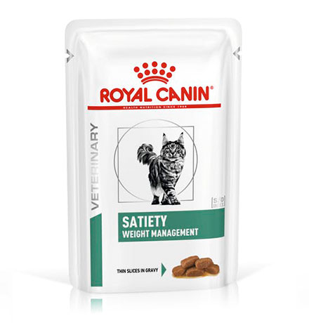 Royal Canin Satiety Weight Management SAT34 / Ветеринарный влажный корм (Консервы-Паучи) Роял Канин Сетаети Вейт Менеджмент для кошек Контроль избыточного веса