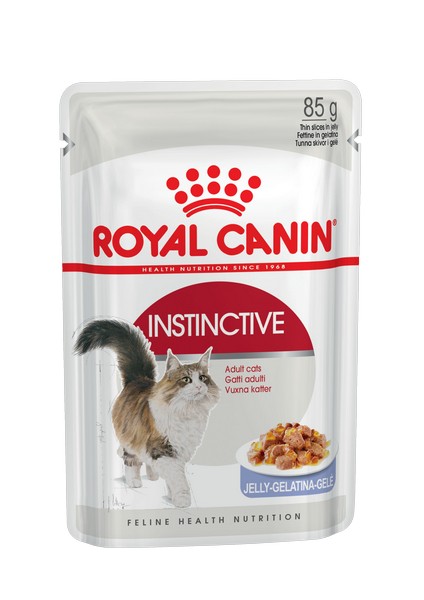 Royal Canin Instinctive Jelly / Влажный корм (Консервы-Паучи) Роял Канин Инстинктив для Взрослых кошек старше 1 года в Желе (цена за упаковку)