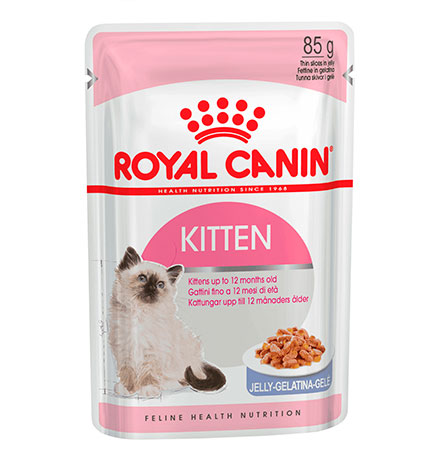 Royal Canin Kitten Instinctive Jelly / Влажный корм (Консервы-Паучи) Роял Канин Киттен Инстинктив для Котят в возрасте от 4 до 12 месяцев в Желе (цена за упаковку)