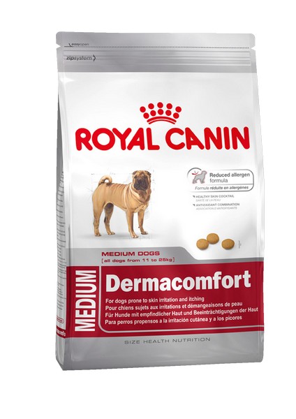 Royal Canin Medium Dermacomfort / Сухой корм Роял Канин Медиум Дермакомфорт для собак Средних пород с Кожным раздражением и зудом