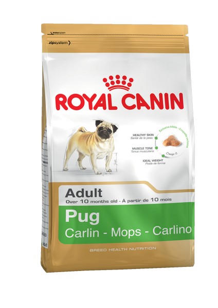 Royal Canin Breed dog Pug Adult / Сухой корм Роял Канин для взрослых собак породы Мопс старше 10 месяцев