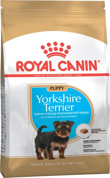 Royal Canin Breed dog Yorkshire Terrier Puppy / Сухой корм Роял Канин для Щенков породы Йоркширский Терьер в возрасте от 2 до 10 месяцев