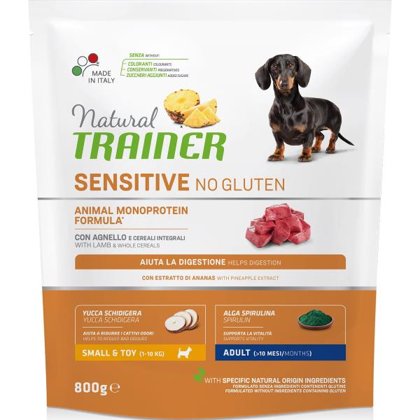 Trainer Natural Sensitive No Gluten Mini Adult / Сухой Безглютеновый корм Трейнер для взрослых собак Мелких пород Ягненок