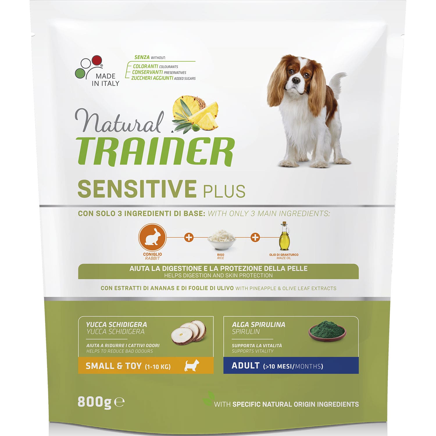 Trainer Natural Sensitive Plus No Grain Mini Adult / Сухой  Беззерновой корм Трейнер для собак Мелких пород Кролик