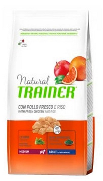 Trainer Natural Medium Adult Chicken & Rice / Сухой корм Трейнер для взрослых собак Средних пород Курица и Рис