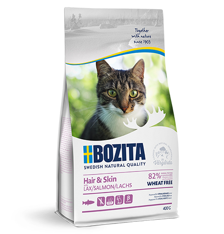 

Bozita Hair & Skin Wheat free Salmon / Сухой корм Бозита для взрослых и растущих кошек для Здоровой кожи и шерсти Без пшеницы Лосось, Bozita Hair & Skin Wheat free Salmon