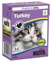 Bozita Feline / Консервы Бозита для кошек кусочки в желе Рубленая Индейка (цена за упаковку)