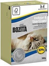 Bozita Feline Funktion Indoor & Sterilised / Влажный корм Бозита для Стерилизованых и домашних кошек кусочки в желе Курица (цена за упаковку)