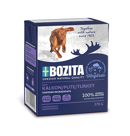 

Bozita Naturals Turkey / Консервы Бозита Натуралс для собак кусочки в желе Индейка (цена за упаковку), Bozita Naturals Turkey