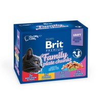 

Brit Premium Family Plate / Набор паучей Брит Премиум для кошек Семейная Тарелка (цена за упаковку), Brit Premium Family Plate