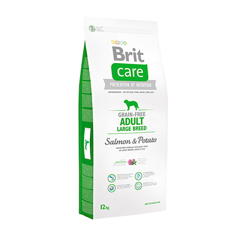 

Brit Care Adult Large Breed Salmon & Potato / Сухой корм Брит Беззерновой для взрослых собак Крупных пород Лосось Картофель, Brit Care Adult Large Breed Salmon & Potato